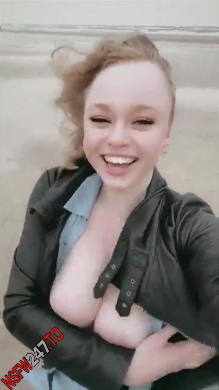 Sarah Calanthe Tease On Beach Snapchat Premium Porn Videos