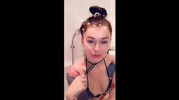 Misha Cross Bathtub Pussy Fingering Snapchat Xxx Porn Videos